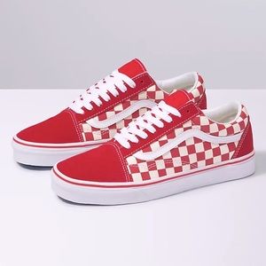 Red Checkerboard vans
